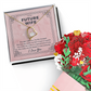 To My Future Wife Necklace From Husband, Soulmate Necklace For Women Future Wife Jewelry Birthday Christmas Valentine's gifts For Girlfriend Message Card & Elegant Box, Anniversary Present For Wifey