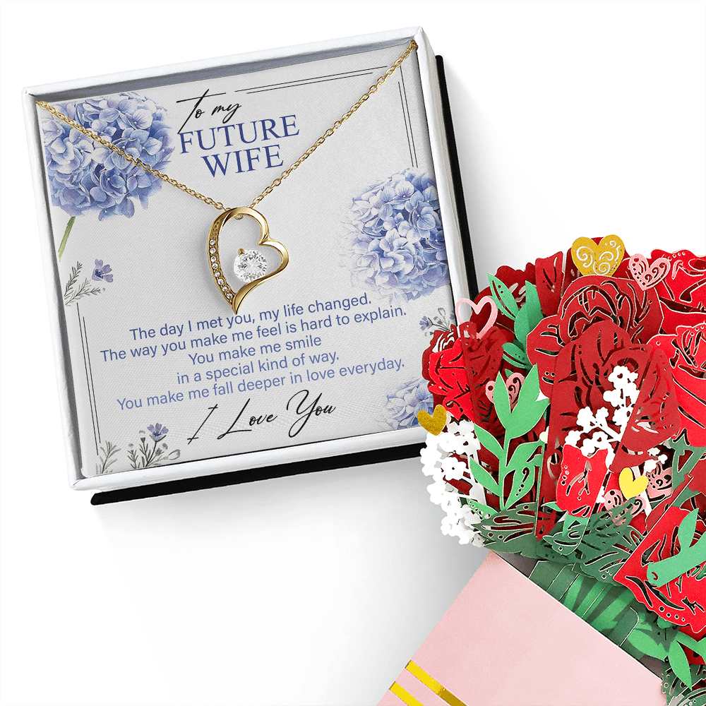 To My Wife Necklace from Husband- Birthday Gifts for Wife, To My Soulmate Necklace for Women, Girlfriend Necklace, Gift for Wife Anniversary, To My Future Wife Necklace, Christmas, Valentines, Wedding Anniversary Romantic Gifts for Her