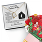 To My Future Wife Necklace, Promise Necklace For Her, Fiance Gifts For Her, Birthday Gifts For Future Wife With Message Card, Bride To Be Gifts, Present for Valentine, Birthday, Anniversary and Christmas