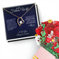 To My Future Wife Necklace, Promise Necklace For Her, Fiance Gifts For Her, Birthday Gifts For Future Wife With Message Card, To My Soulmate Necklace For Women, Romantic Jewelry With Message Card, Gift Box