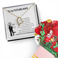 To My Future Wife Necklace from Husband, Birthday Gifts for Wife, To My Soulmate Necklace for Women, Gift for Wife Anniversary, Christmas, Valentines, Wedding Anniversary Romantic Gifts for Her, I Love You To The Farm And Back