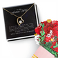 Wife Necklace From Husband To My Wife Necklace Soulmate Necklace For Women Future Wife Jewelry Birthday Christmas Valentine's gifts For Girlfriend Message Card, Romantic Gifts for Her