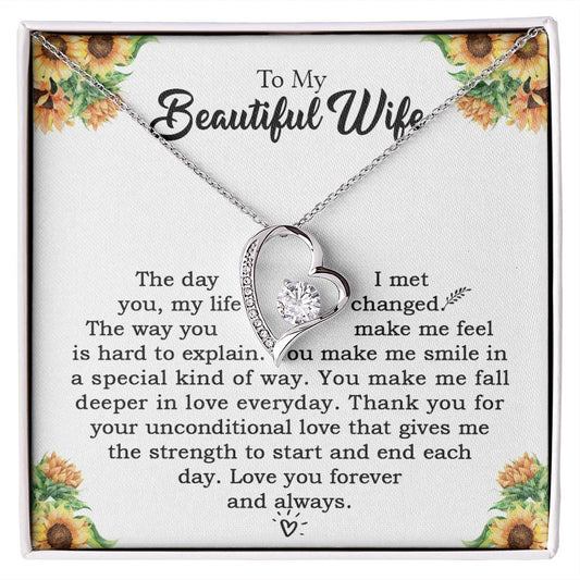 Gift For Wife - Unconditional Love - Love Knot - Wife Birthday Gift -  Anniversary Gift For Wife from Husband -  Necklace For Wife From Husband -  Gifts For Her, - Birthday Gifts For Wife - Valentine Gift for wifey - Love locket for Beloved wifey
