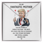 Trump Great Mom Forever Love Necklace, Funny Mothers Day Gift Ideas, Fun Gift For Republican Moms, Mom Gifts Jewelry Mothers Anniversary Jewelry Gifts for Women Birthday Unique Necklace