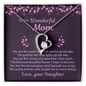 To My Wonderful Mother Mom Necklace Gifts Jewelry, Sentimental Gifts for Mom Mother from Your Daughter, Mother Necklaces Jewelry Birthday Gifts for Mom, Mom Necklace, Mother Necklace, Jewelry for Mom, Mother's Day Gift, Gifts for Women