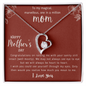 To My Magical Marvellous One in a Million Mom - Perfect Gift For Mother - Love Knot Necklace - Happy Mothers Day Gifts - I Love You