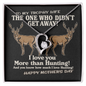 I Love You More Than Hunting - To My Trophy Wife - Best Gift for wife - Anniversary Gift For Wife from Husband - Romantic Neckless for wife - Romantic message for soulmate - To My Wife Necklace With Message Card