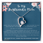 To My Boyfriends Mom Necklace, Mothers Day Gifts For Boyfriends Mom From Girlfriend, Personalized Gifts For Mother In Law, Mother's Day Necklace, Best Birthday Present To My Boyfriend Mom Christmas