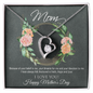 Mom I Love You Happy Mother's Day Gifts, Mother Gifts, Appreciation Mom Jewelry Necklace with Sentimental Message Card Present (To My Loving Mom, Forever Love Necklace), Unique Moms Birthday Gift Ideas, Mom Necklace, Mother Necklace, Jewelry for Mom