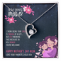 To The Luckiest Mother Gifts, Mother's Day Mom Necklace Gifts for Women Birthday Gifts for Mom From Daughter Son Best Mom Forever Love Necklace With Cards Gifts for Step Mom Mother in Law