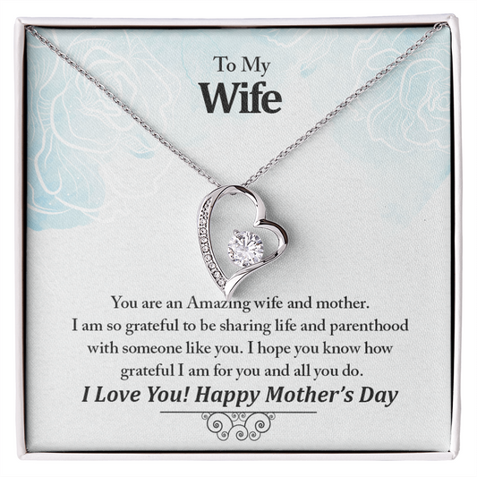 To My Wife, Your An Amazing Wife And Mother Never-Ending Love Necklace - To My Wife Necklace - Husband Gift For Wife - My Future Wife -  Engagement Gift - Gift For Women- Birthday Gift