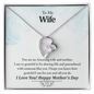 To My Wife, Your An Amazing Wife And Mother Never-Ending Love Necklace - To My Wife Necklace - Husband Gift For Wife - My Future Wife -  Engagement Gift - Gift For Women- Birthday Gift