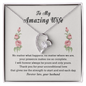 Be Yours and Only Yours - Love Knot - Couple Necklace Set - Friendship Necklaces - to My Wife Necklace - Valentines Day Gifts for Wife - to My Soulmate Necklace for Women - Necklace for Wife From Husband - to My Amazing Wife - Gift for Wife