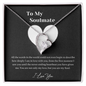 To My Wife Necklace From Husband - to My Soulmate Necklace for Women - My Soulmate, Love You - Necklace - Gift for My Wife -  Romantic Wife Gift - Gift for Soulmate