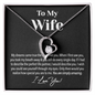 Amazing Wife Love Knot Necklace - I Love You, Personalized Anniversary Gift for Wife, Valentines Day Gift, To My Wife Necklace, Valentines Day Gifts For Wife, Necklace with love message for wife