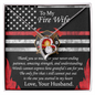 To My Fire Wife Love Your Huaband - Couple Necklace Set -Beloved wife Necklaces - Customize Couple Necklace - To My Wife Necklace - Birthday Gift - Anniversary Gift