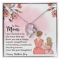 To My Mom Happy Mothers Day Gift Ideas, Mothers Day Gifts For Mom From Daughter Mother Necklace For Women New Mom Gifts Birthday Christmas Gifts With Heartfelt Message & Lighted Box, Just Like Your Daughter Present