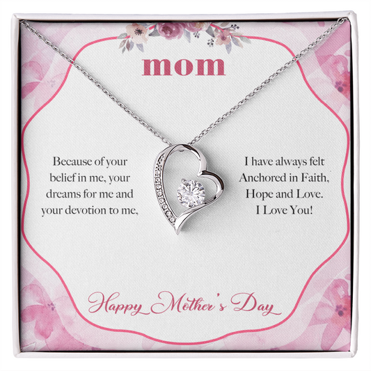 Mothers Day Gifts For Mom From Son Daughter Kids, Mom Necklace For Women, New Mom Gifts, Birthday Christmas Gifts With Heartfelt Message & Lighted Box