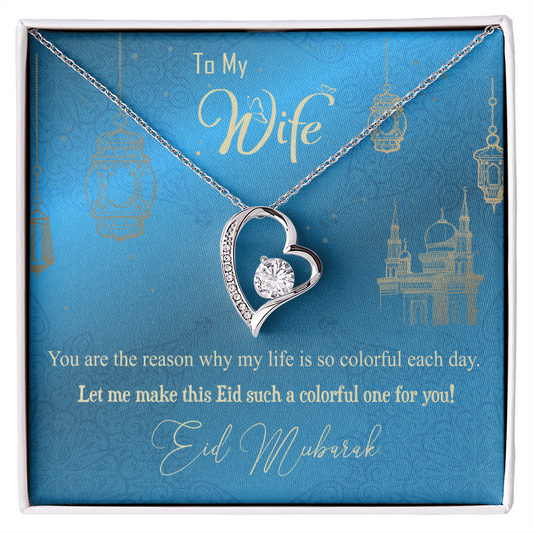 To My Wife Necklace - BEAUTIFUL EID GIFT FOR WIFE - LOVE KNOT -  Couple Necklace Set - Customize Couple Necklace -Valentine's day gift -Gift for her him -Anniversary gift