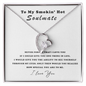 To My Smokin' Hot Soulmate - I love you Necklace - To My Queen - To My Wife Necklace Anniversary Gift For Wife - Romantic Wife Gift - Soulmate Gift from Husband - Birthday Gift for Wife