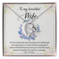 To My Beautiful Wife - You And Me Forever Everyday - Romantic Message from Hubby - Best Gift for Wife - Birthday Gift for her - Handmade Necklace for soulmate