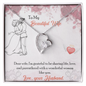 To My Wife Necklace With Message Card - wife gift from husband future husband - Anniversary Gift For Wife - Necklace for soulmate - Diamond Necklace for wife - Handmade Necklace for her Birthday Gift  - Custom Design for her Best day - Wife Gift