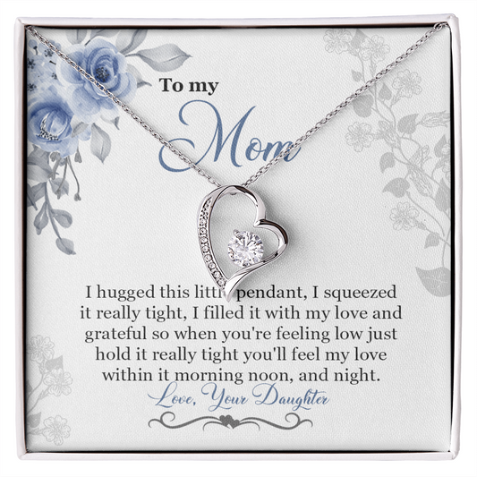 To My Mom Necklace Gifts Meaningful Gift to Mom from Daughter Without You There Is No Me – I Love You Necklace, Sentimental Mother's Day Gift for Mom from Daughter, Unique Moms Birthday Gift Ideas