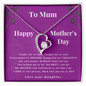 Mother Gifts, Appreciation Mom Jewelry Necklace with Sentimental Message Card Present (To My Loving Mom, Forever Love Necklace), Mom Necklace, Mother Necklace, Mom Gift, Gift from Daughter, Jewelry for Mom, Mother's Day Gift, Gifts for Women