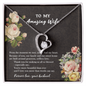 To My Wife Necklace With Message Card - to My Amazing Wife Necklace - Gift for Wife - You've Had My Heart - Love Knot - Love From That Moment We Meat - Necklace for Girlfriend - Husband Gift for Wife
