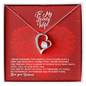 To My Lovely Wife - Forever Love Necklace - Love Your Husband - To My Wife Necklace From Husband - To My Soulmate Necklace For Women - Necklace For Wife From Husband