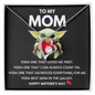 To My Mom Happy Mother's Day Gifts, Baby Yoda Lover Mom Grandma Girlfriend Wife Sister Daughter Granddaughter Necklace Christmas Birthday Valentines Gift Forever Love Necklace Pendant Jewelry with Message Card and Gift Box Present