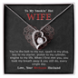 To My Smokin' Hot Wife - Gift For Wife - You Are Engine To My Life - Love Knot - To My Queen - To My Wife Necklace Anniversary Gift For Wife - To My Wife Necklace Birthday Gift