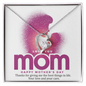 Love You Mom Forever Love Necklace, Mom Gifts Jewelry Mothers Anniversary Jewelry Gifts for Women Birthday Unique Necklace With Heartfelt Message & Lighted Box, Mother Necklace, Jewelry for Mom