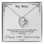 My Wife Every Minute 40th Anniversary Peas Pod Necklace - Anniversary Gift For Wife from Husband, Wife Gift, Wife Necklace - Couple Necklace Set - Customize Couple Necklace