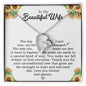 Gift For Wife - Unconditional Love - Love Knot - Wife Birthday Gift -  Anniversary Gift For Wife from Husband -  Necklace For Wife From Husband -  Gifts For Her, - Birthday Gifts For Wife - Valentine Gift for wifey - Love locket for Beloved wifey