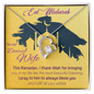 BEST EID GIFT YOU CAN GIVE YOUR WIFE, To My Soulmate Necklace For Women, Eid Special Gift for Wife, Wife Neckless, Ramadan special Gift, Necklace Islamic Jewellery Islamic Neckless