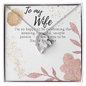 Gift for Wife Birthday - To My Wife Necklace - Happy Birthday My Love - To My Wife Necklace With Message Card - wife gift from husband future husband - Anniversary Gift For Wife -  Gift For Her,Handmade Jewelry