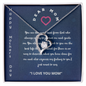 To My Loving Mom Necklace I Love You Mom Forever Love Necklace Gifts From Daughter Son Mom's Birthday Gift Happy Mother's Day Gift 2025 Jewelry with Message Card and Gift Box