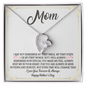 Mom Necklace with Forever Love Necklace from Daughter Son Mother Necklaces Jewelry Birthday Gifts for Mom, Mother's Day Gift for Mom from Son, Unique Moms Birthday Gift Ideas