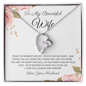 To My Wife Necklace With Message Card - Wife Birthday Gift - Anniversary Gift For Wife from Husband - Gift for wife from Husband - Wife Gift - Romantic Message for wife