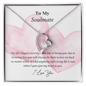 To My Soulmate - I Love You Necklace - To My Wife Necklace From Husband - Wife Birthday Surprise- Golden colour Neckless for Beloved wife - Best Birthday Gift for her