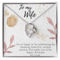 To My Wife Necklace - Gift for Wife Birthday - Happy Birthday My Love - Gift from Hubby - Gift for Spouse - Necklace Gift for newly married couple