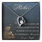 To My Loving Mother Necklace I Love You Mom Forever Love Necklace Gifts From Daughter Mom's Birthday Gift Mother's Day Gift Jewelry with Message Card and Gift Box, To My Mother Love Your Daughter Necklace