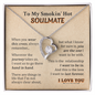 Gift For Your Soulmate - Hand In Hand - Love Knot - To My Smokin' Hot Soulmate - Gift For My Wife, Romantic Wife Gift -  Wife Birthday Surprise - wife gift from  future husband - Anniversary Gift For Wife