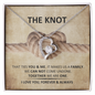 True Lover's Knot Necklace - I Love You Forever & Always - To My Wife Necklace From Husband - To My Soulmate Necklace For Women - A necklace that connect both - Couple Best Gift - Wadding Gift for her