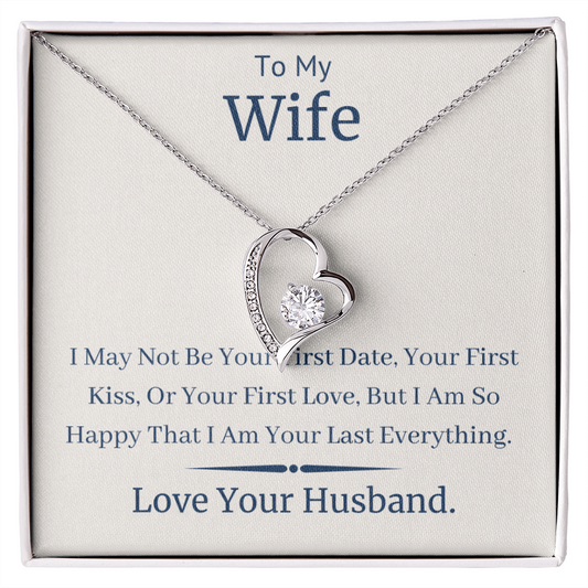 The Perfect Gift for Your Wife Necklace - Love Your Husband - Couple Necklace Set - Friendship Necklace - to My Wife Necklace - Valentines Day Gifts for Wife - Necklace for Wife From Husband