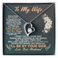 To My Wife I'll Be By Your Side Love Your Husband - To My Wife Necklace From Husband - To My Soulmate Necklace For Women - Wife Birthday Gift - Anniversary Gift For Wife from Husband