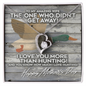 Couple Necklace Set - Friendship Necklaces - Customize Couple Necklace - to My Amazing Wife - I Love You More Than Duck Hunting - to My Wife Necklace From Husband - Personalized Wife Necklace Gift
