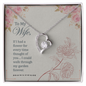 To My Wife Necklace - Sweetest Hearts for wife - To My Wife Necklace - Romantic Gift for Wife - Diamond Necklace for wife - Gift for wife