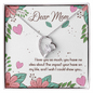 Dear Mom I Love You So Much Necklace, Mother Gifts, Appreciation Mom Jewelry Necklace with Sentimental Message Card Present (To My Loving Mom, Forever Love Necklace)